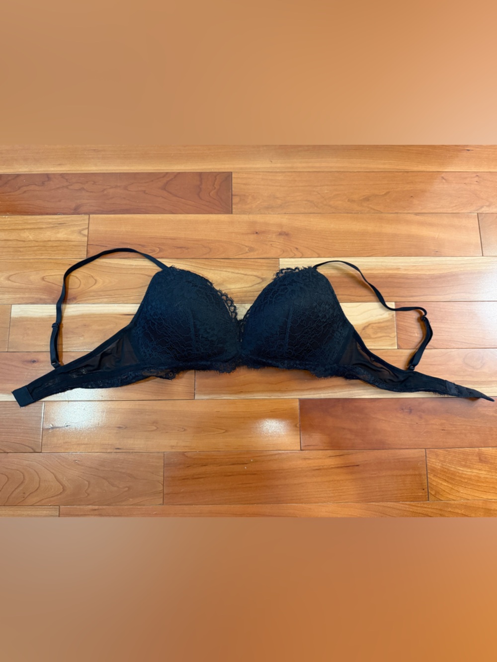 H&M Black Lace Push-Up Bra